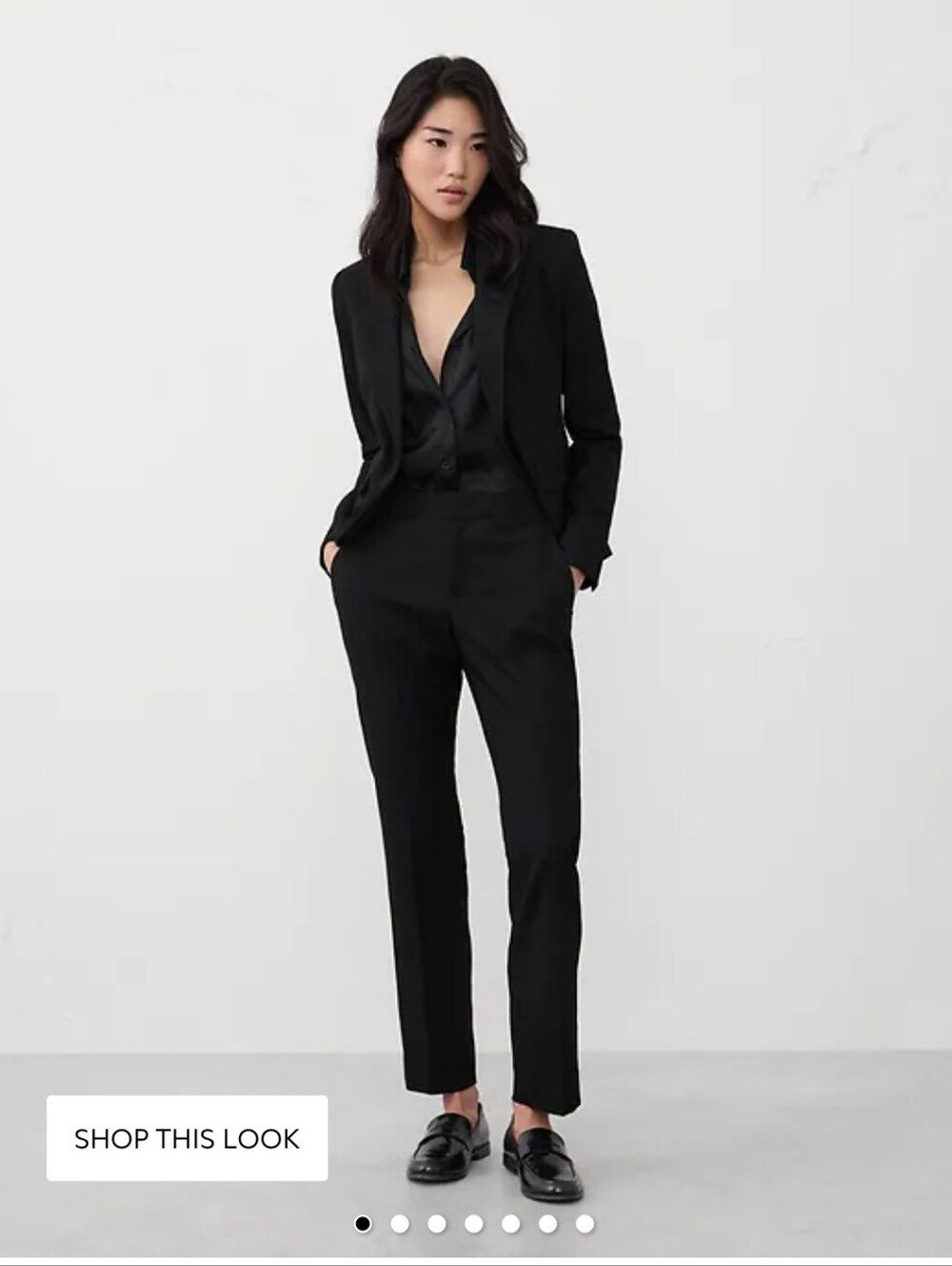 Banana Republic new black suit and pants size 2
